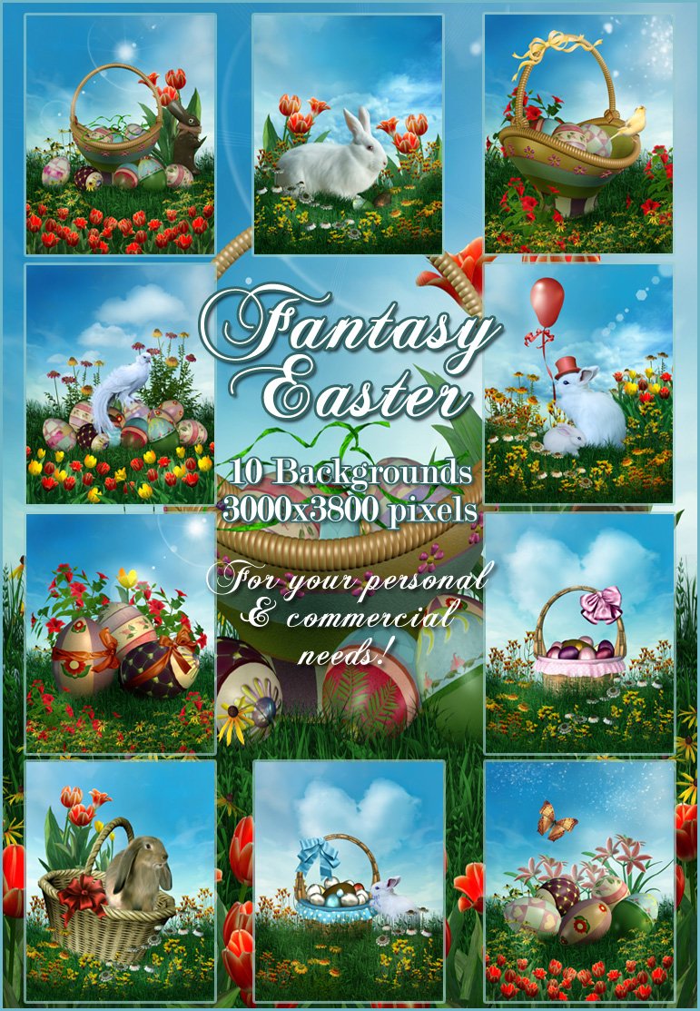 Fantasy Easter Backgrounds