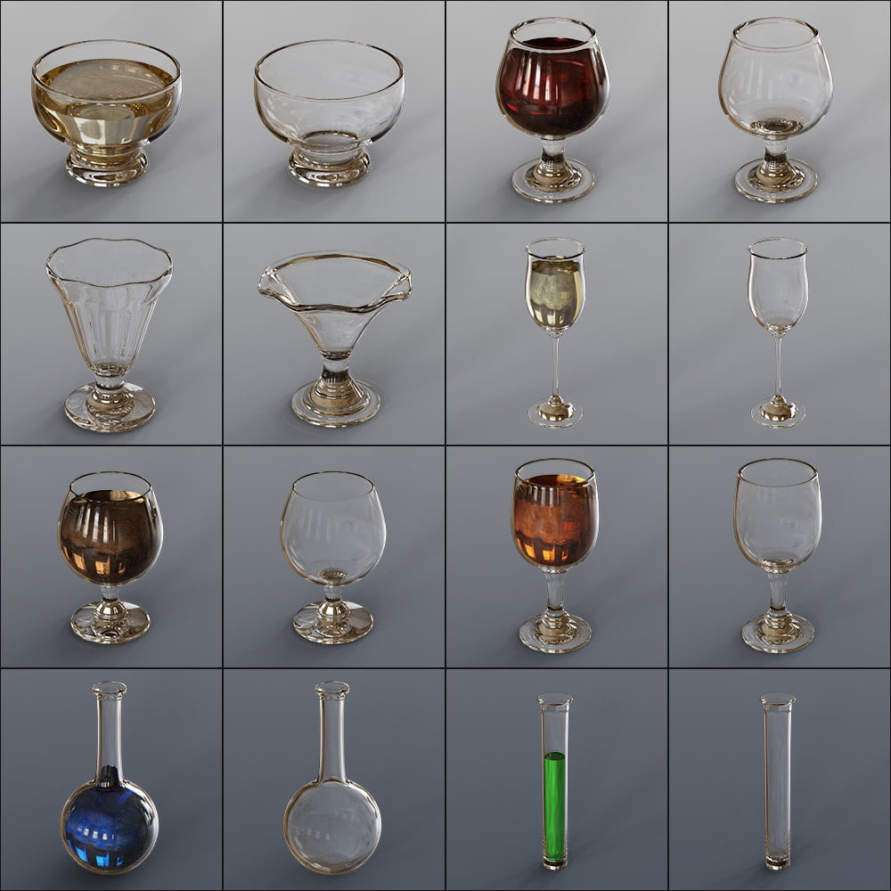 Exnem Glass Ensemble for IRAY