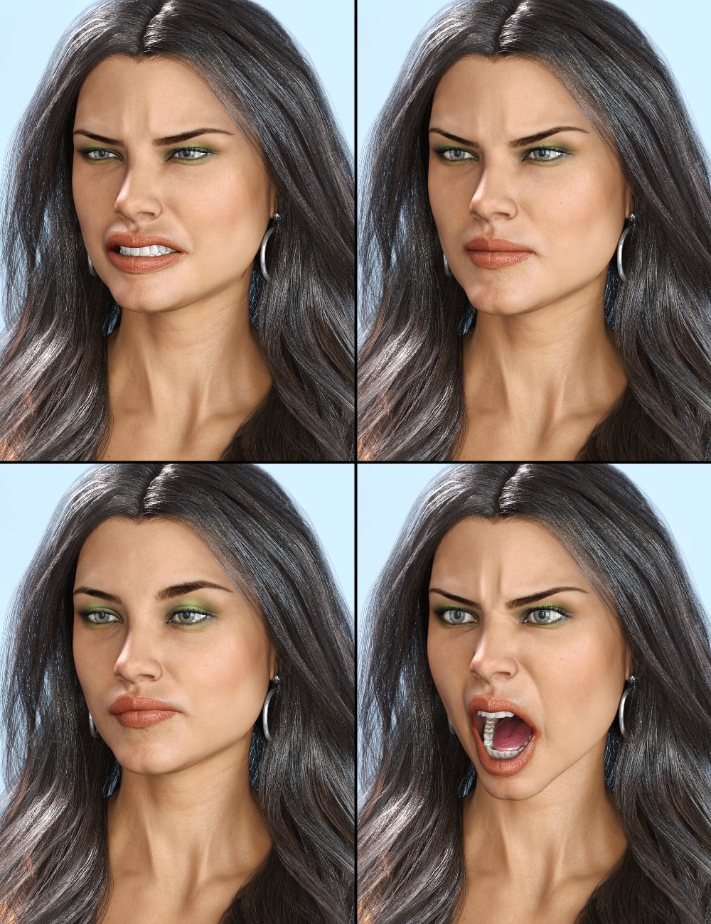 Ophelia Mature Expressive for Ophelia 7 and Genesis 3 Female