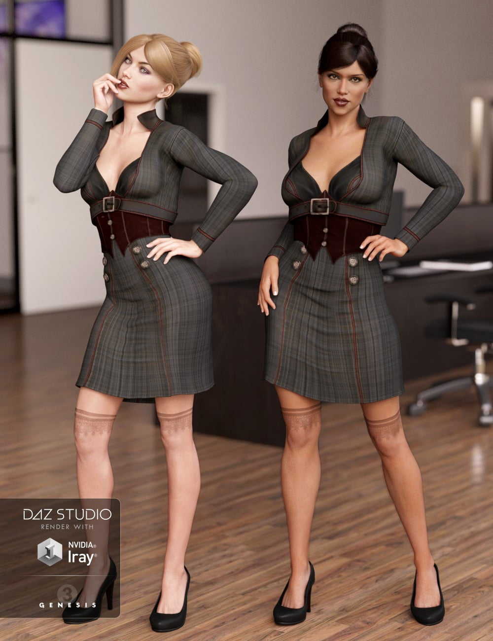 Manic Monday Outfit for Genesis 3 Female(s)