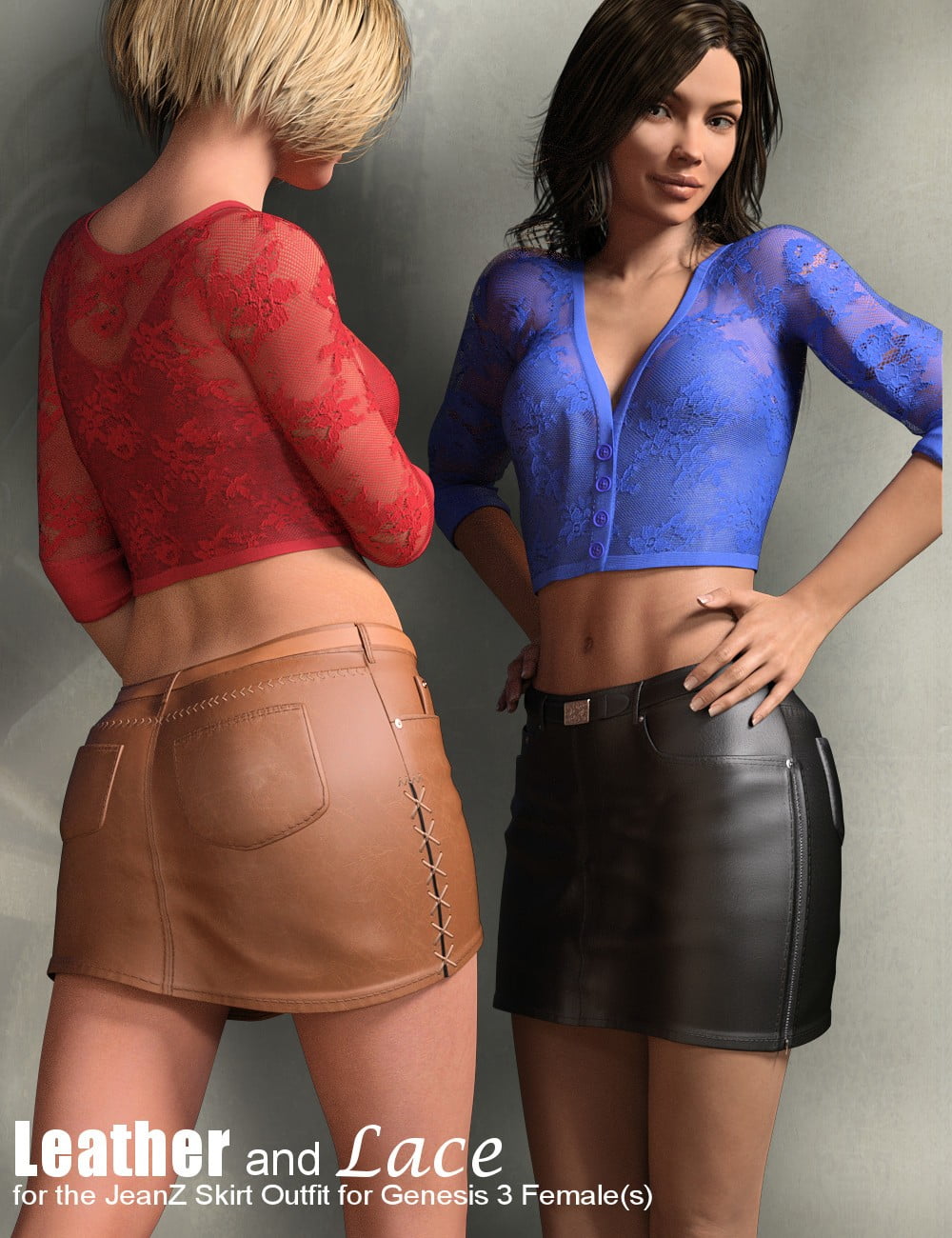 Leather skirt outfit clearance for genesis 3 female(s)