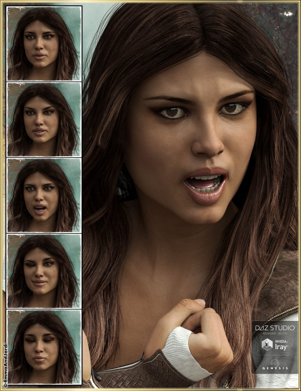 Lethal Beauty Mix and Match Expressions for Ophelia 7 and Genesis 3 Female(s)