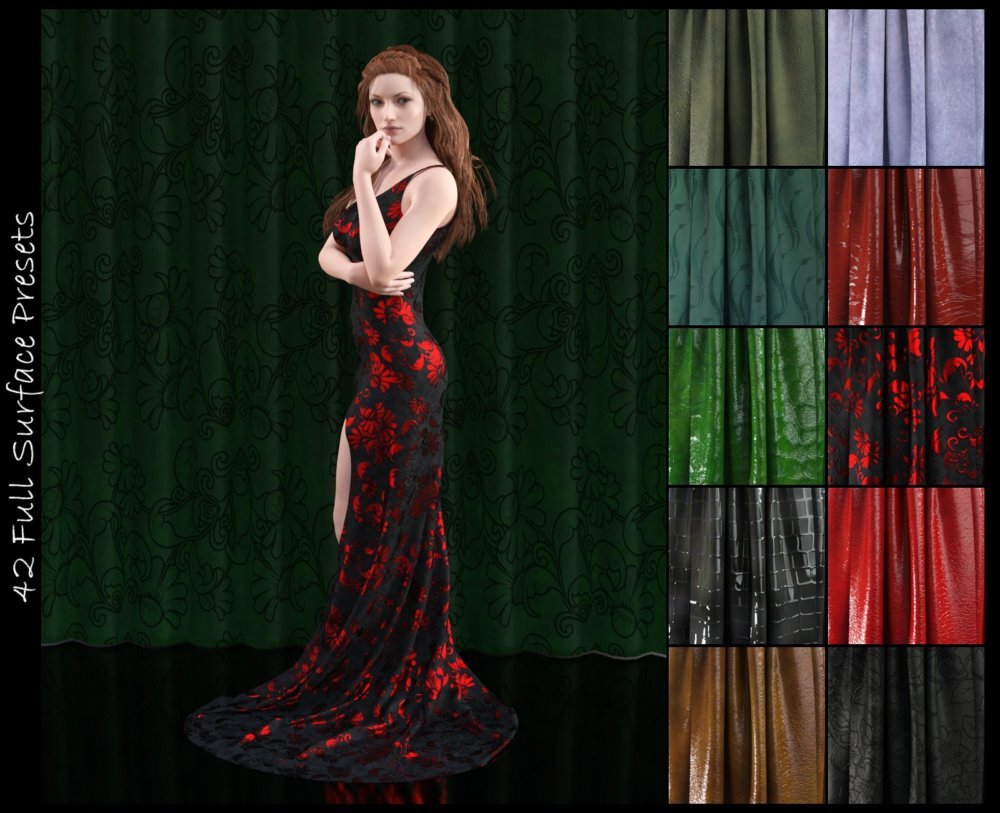 DG Iray Surface Builder - Leather Suede Velvet - Shaders and Merchant Resource