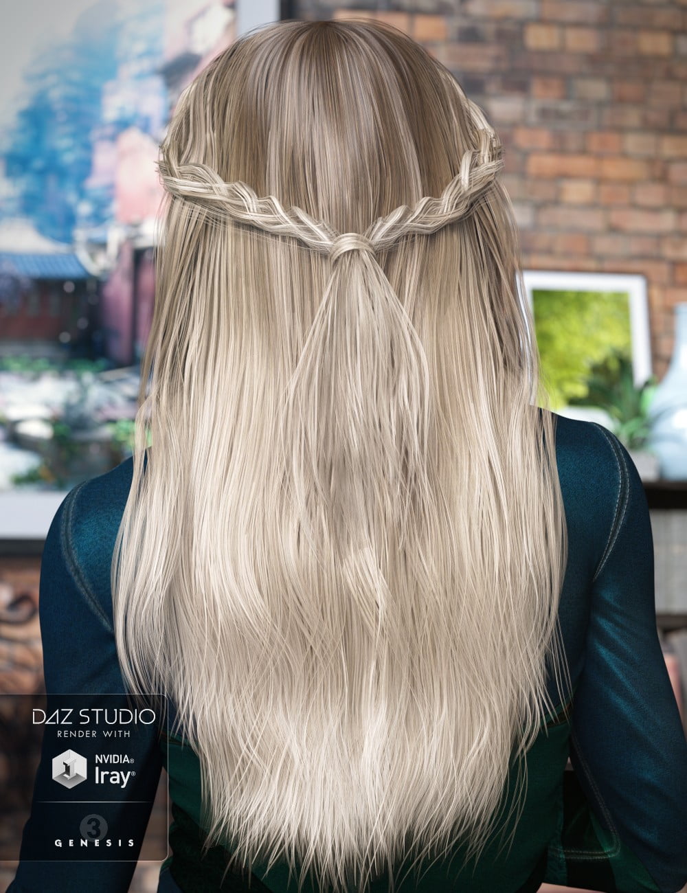 Colony Hair for Genesis 3 Female(s)