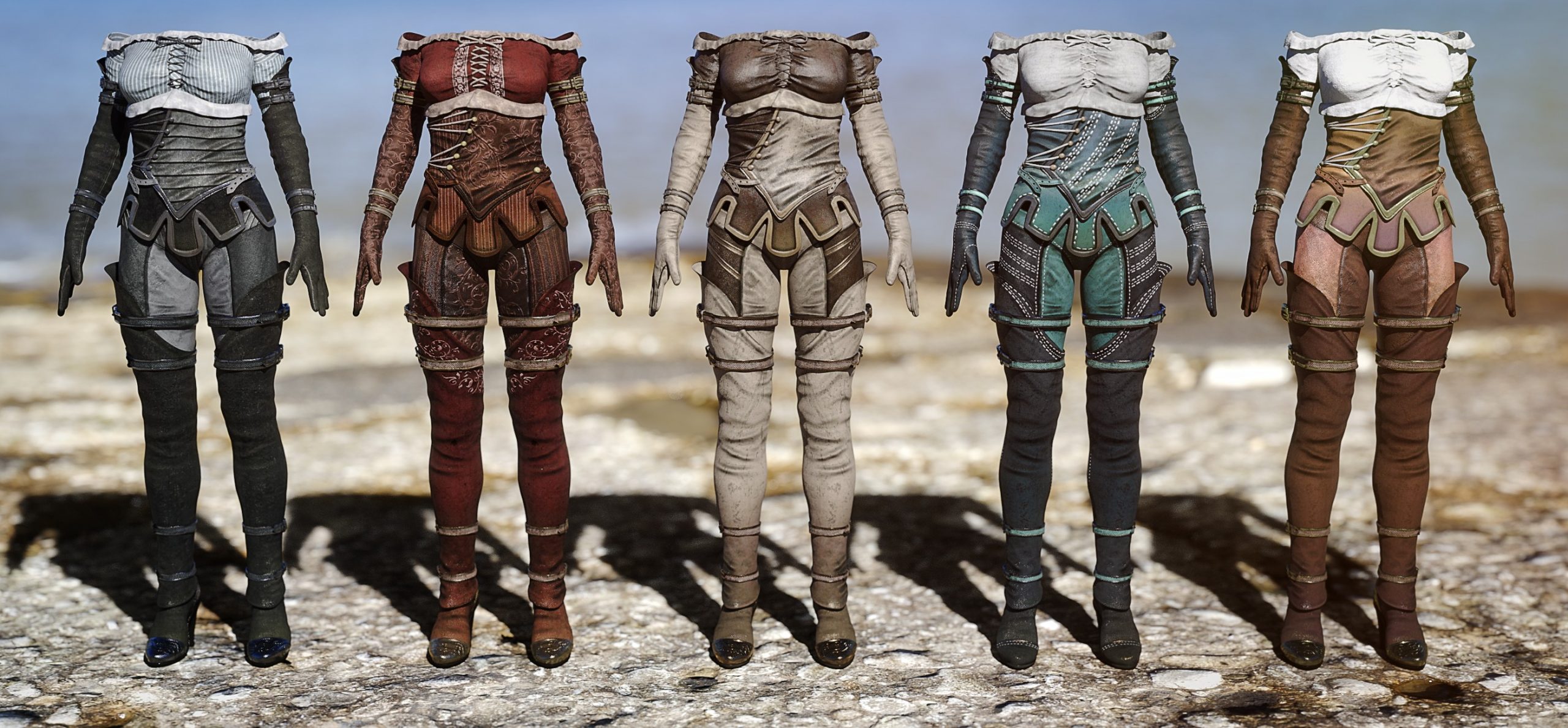 Knight Winds Outfit for Genesis 3 Female(s)