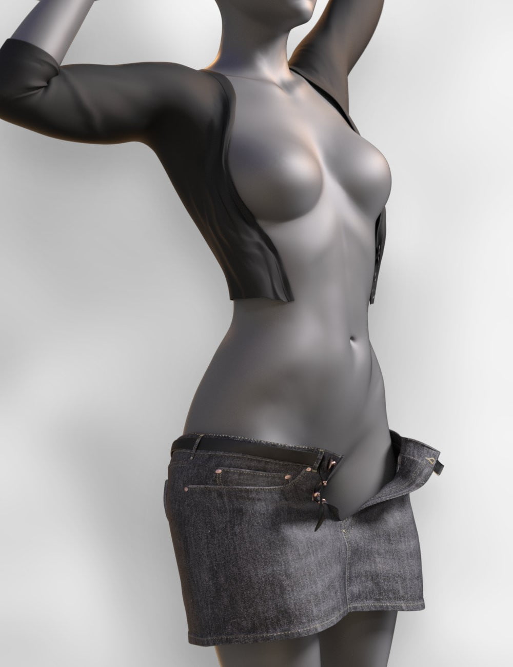 JeanZ Skirt Outfit for Genesis 3 Female(s)