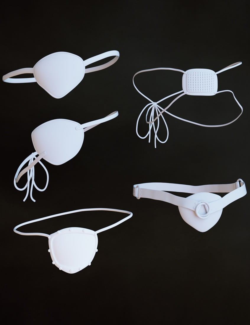 Eye-Patches for Genesis 3 Female(s) and Male(s)