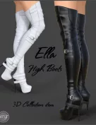 Ella High Boots for Genesis 3 Females