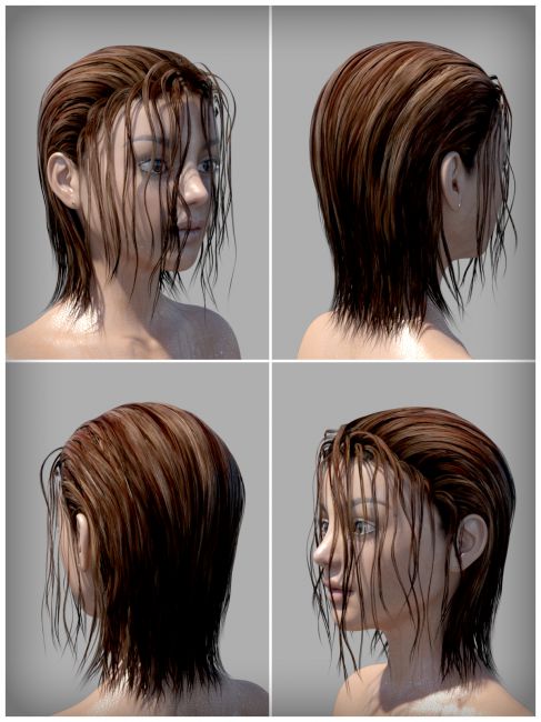 Actual Wet Hair Genesis 3 Female