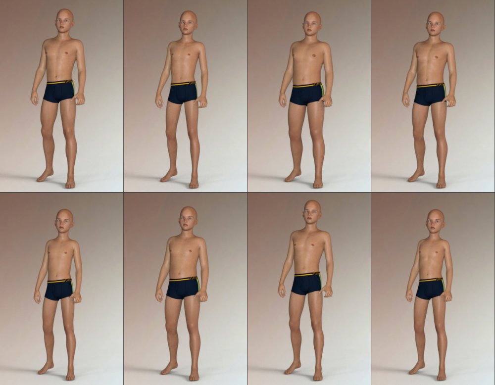 Body Shapes for Tween Ryan 7 - Merchant Resource