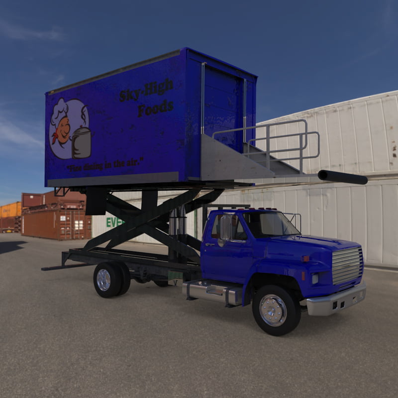 3d-stuff Community: Airport Supply Truck (for Poser)