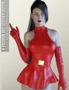 X-Fashion Hot Leather Outfit for Genesis 3 Females
