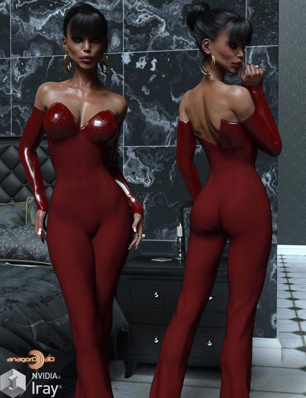 VERSUS - Eleganza Jumpsuit for Genesis 3 Females