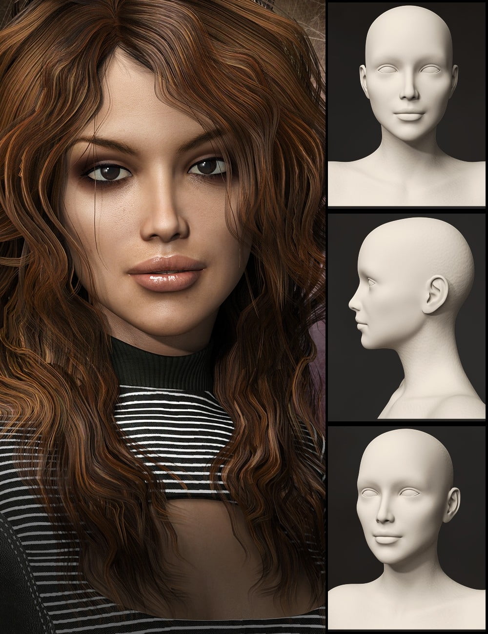 Distinctive HD Faces and Bodies for Genesis 3 Female