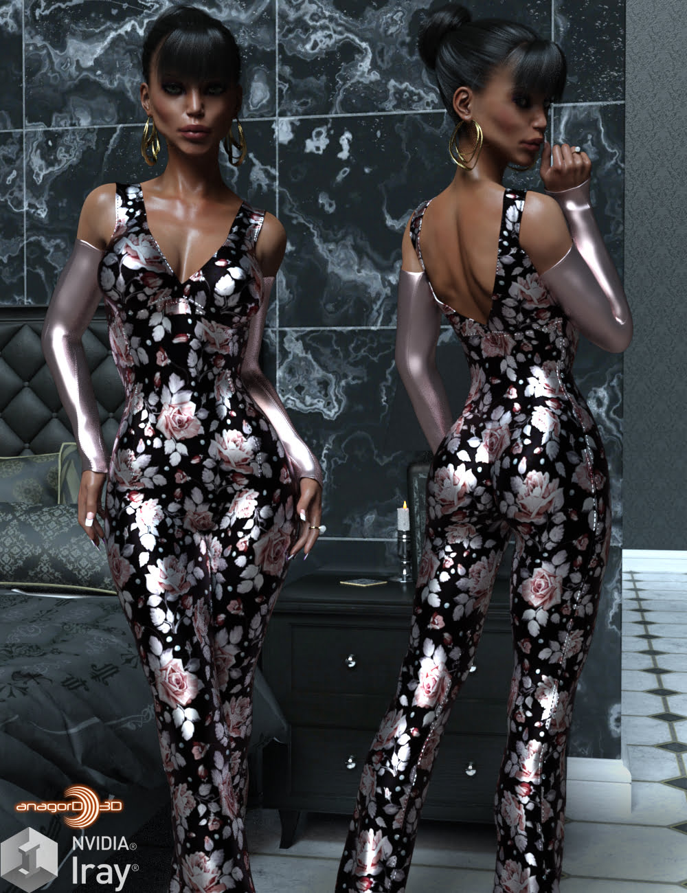 VERSUS - Eleganza Jumpsuit for Genesis 3 Females