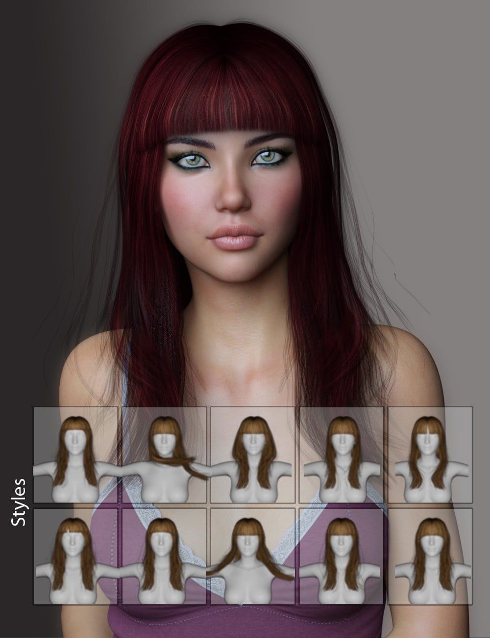 Nita Hair for Genesis 3 Female(s)