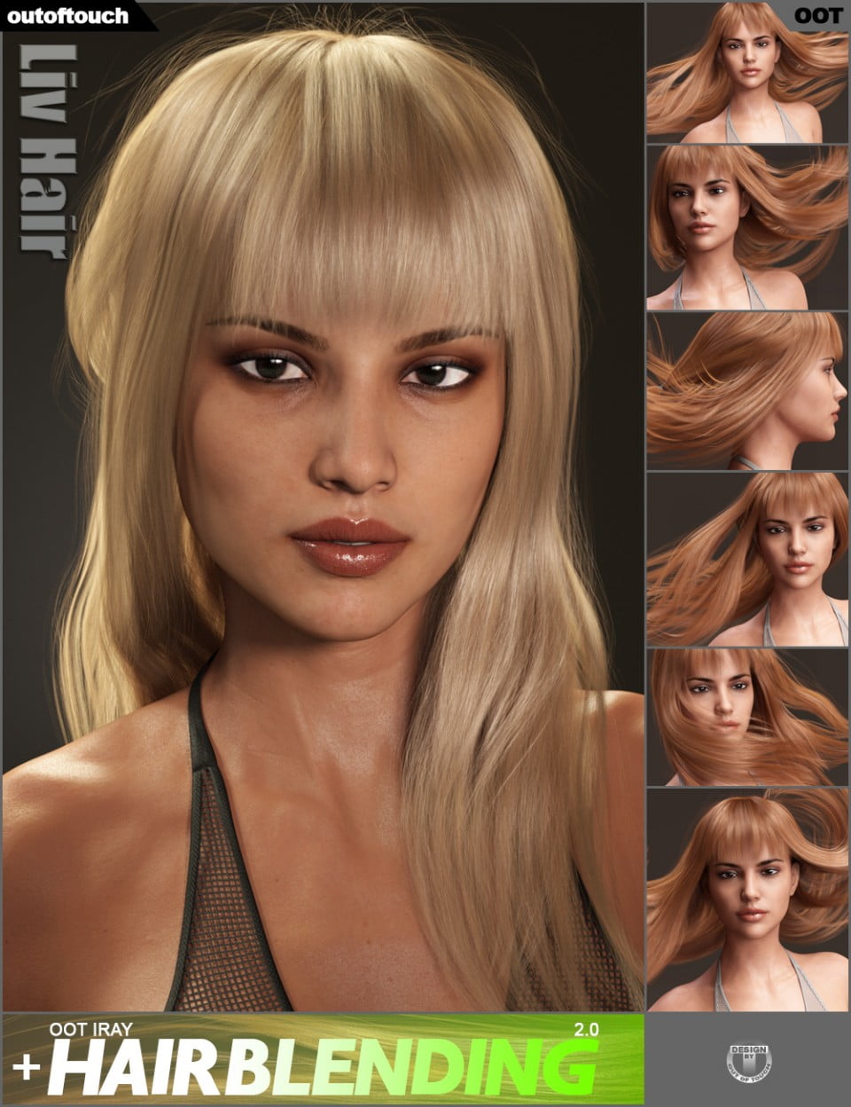 Liv Hair for Genesis 3 Female(s) and Genesis 8 Female(s)