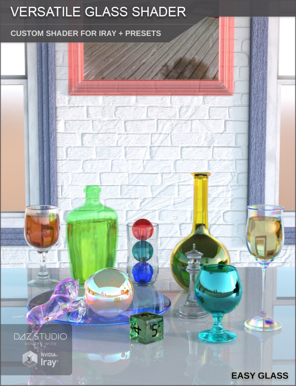 Versatile Glass Shader - Custom Shader and Presets for Iray