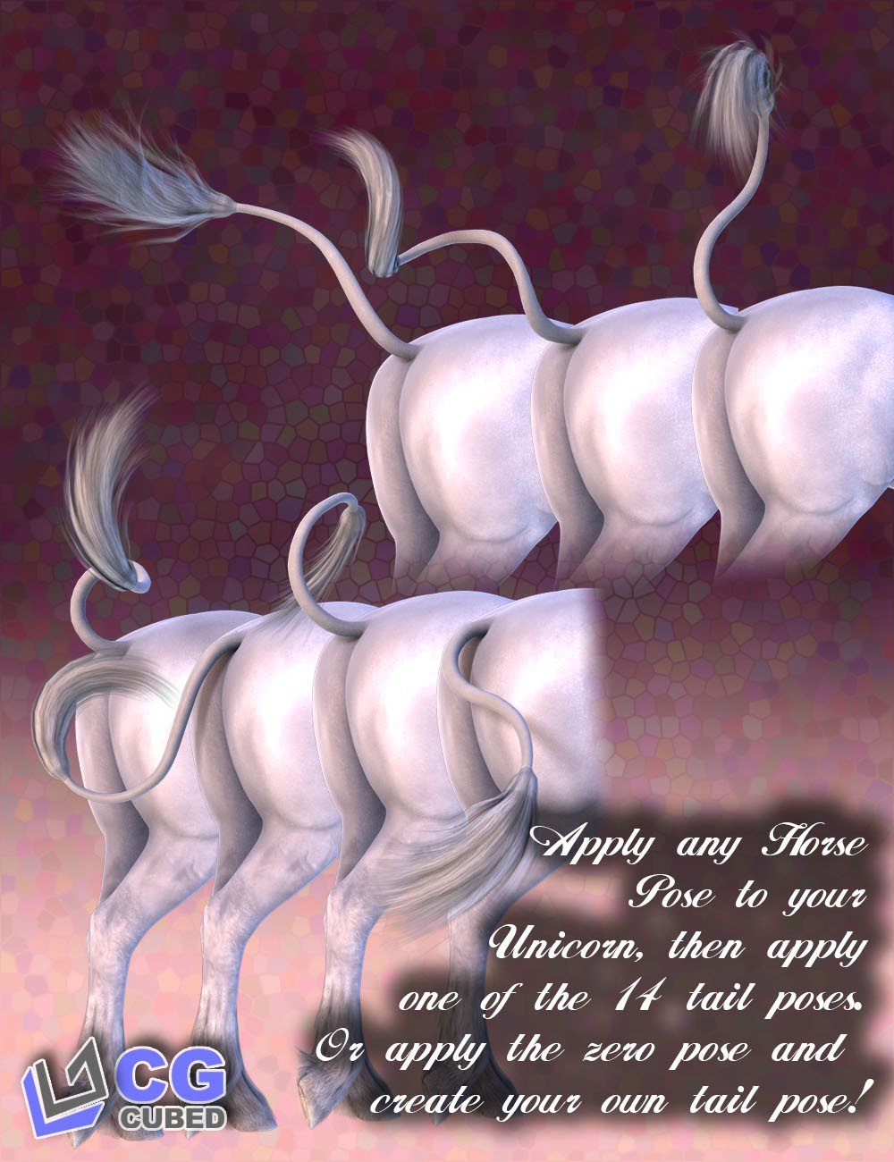 Lion Tail Poses for the HiveWire Unicorn