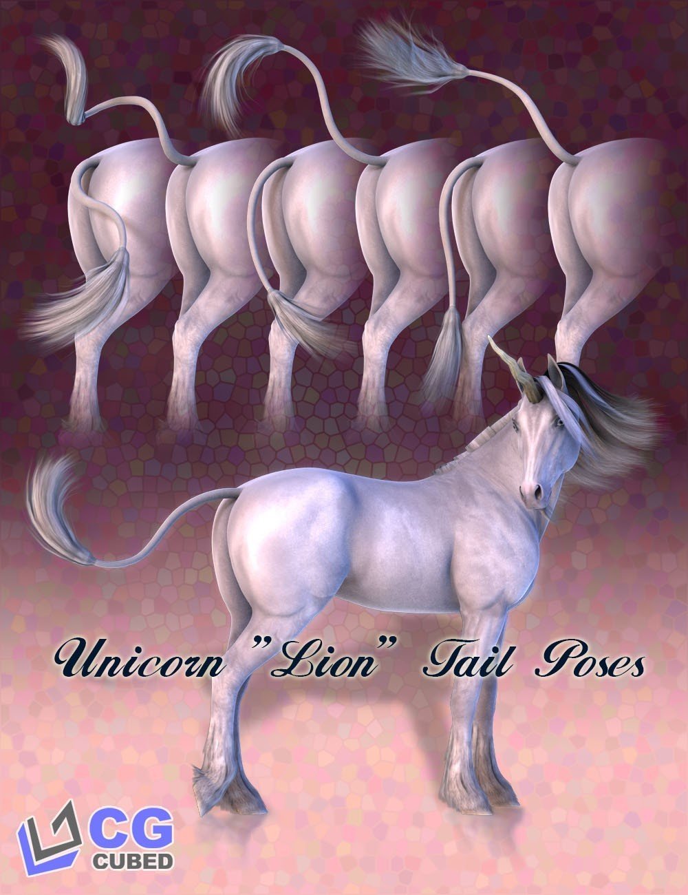 Lion Tail Poses for the HiveWire Unicorn