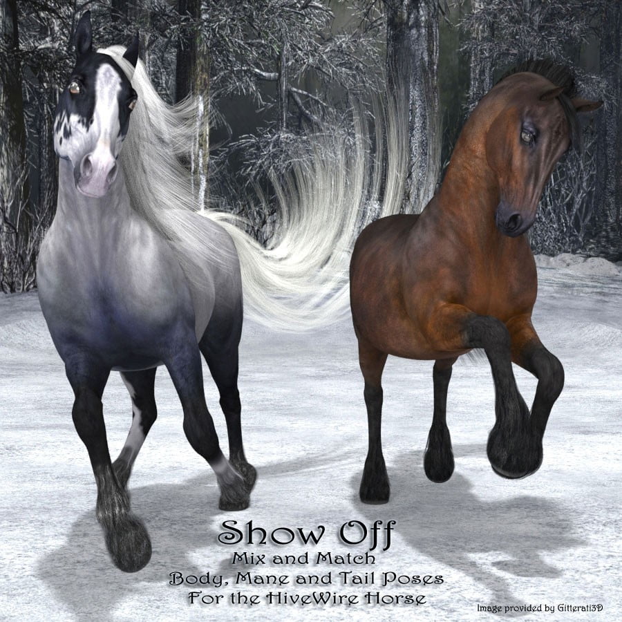 Show Off Poses for the HiveWire Horse