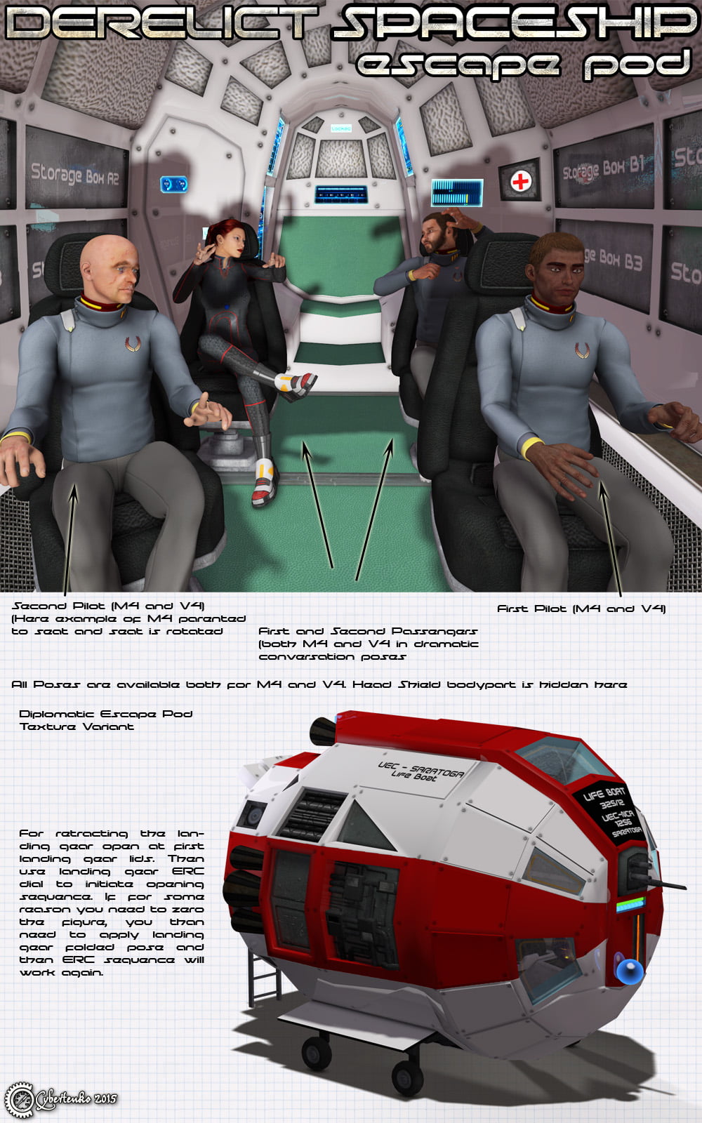 Derelict Spaceship: Escape Pod