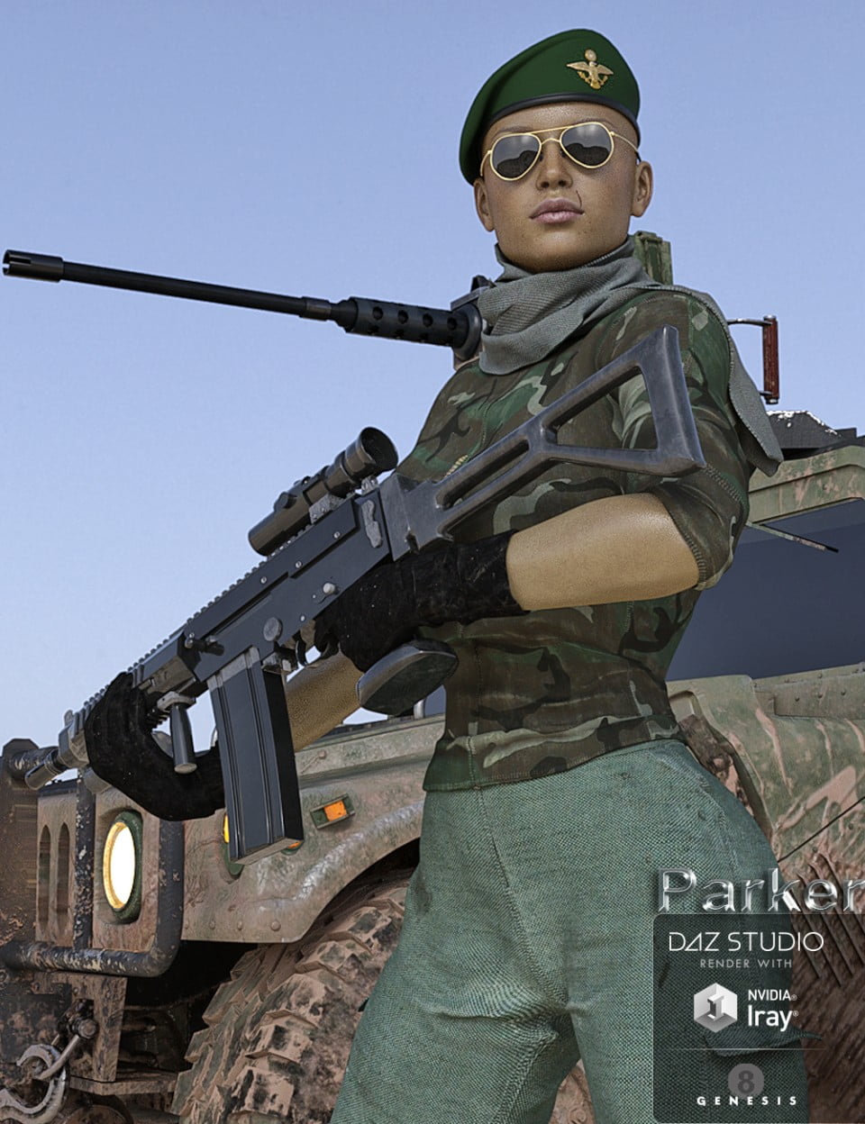 Lieutenant Parker for Genesis 8 Female