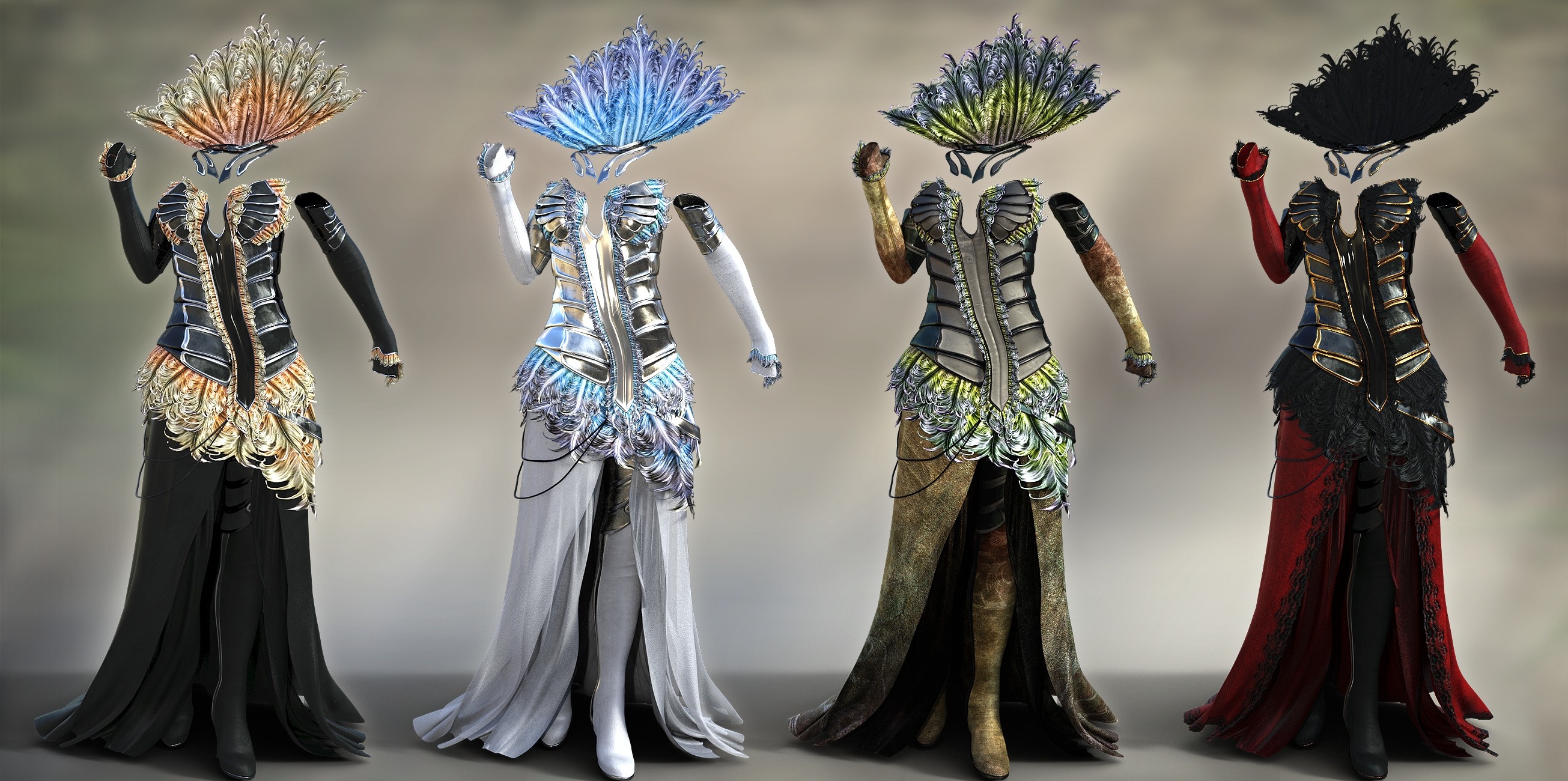 The Corvus Ensemble for Genesis 3 Female(s) and Genesis 8 Female(s)