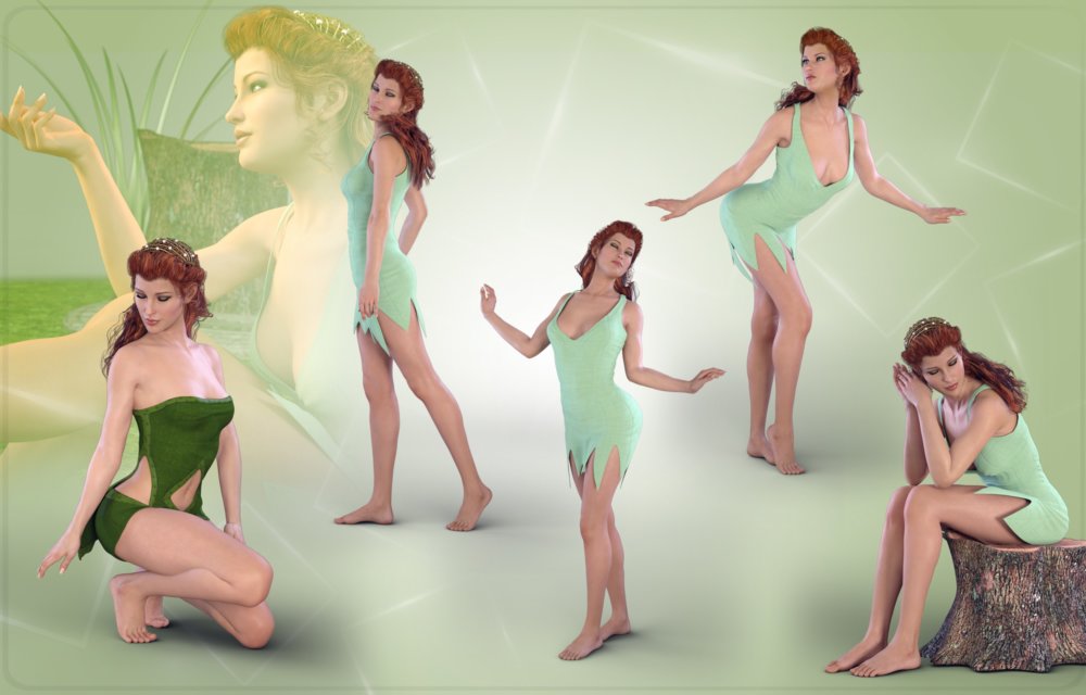 Z Forest Nymph - Poses for Genesis 8 Female and Victoria 8