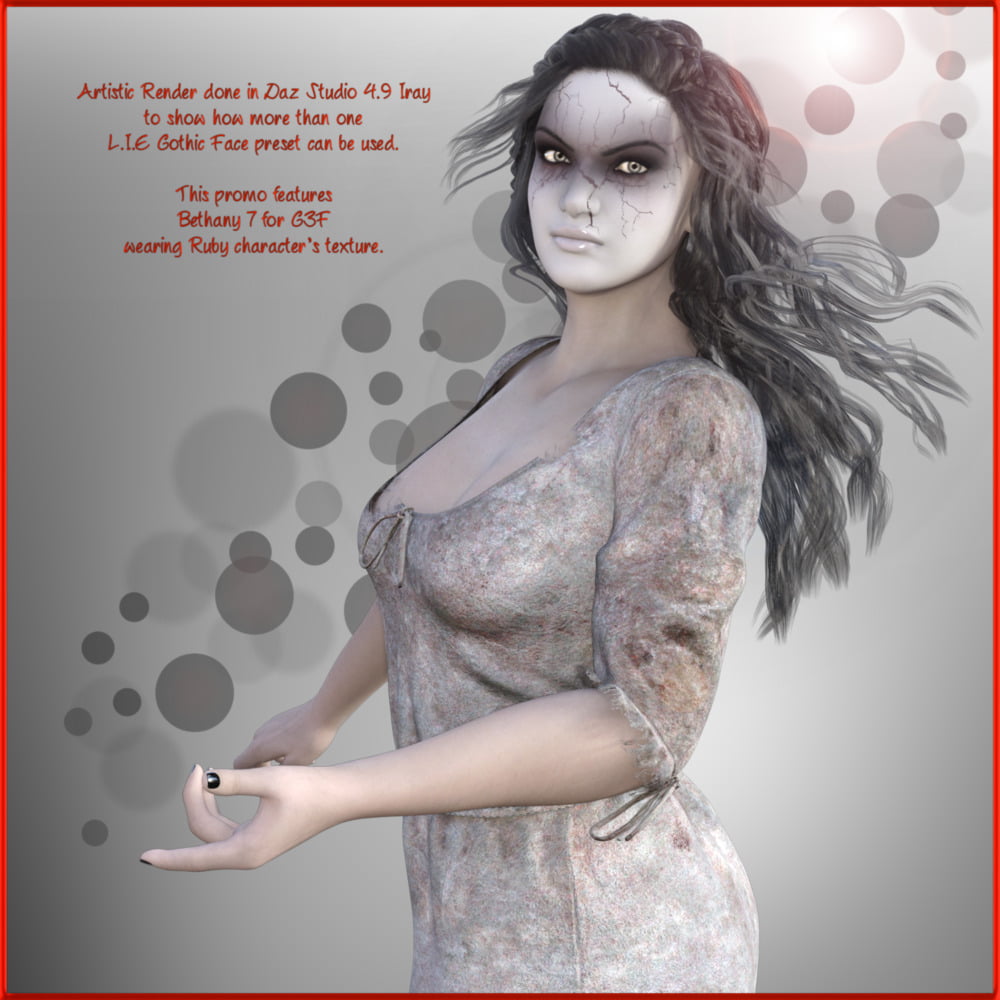 L.I.E. Gothic Faces For Genesis 3 Female