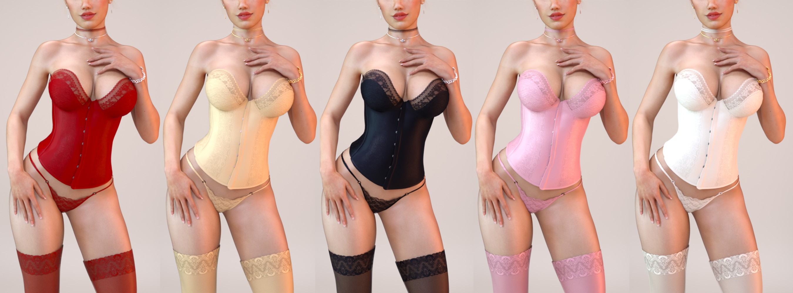Angels Secrets Lingerie and Poses for Genesis 3 and 8 Female(s)