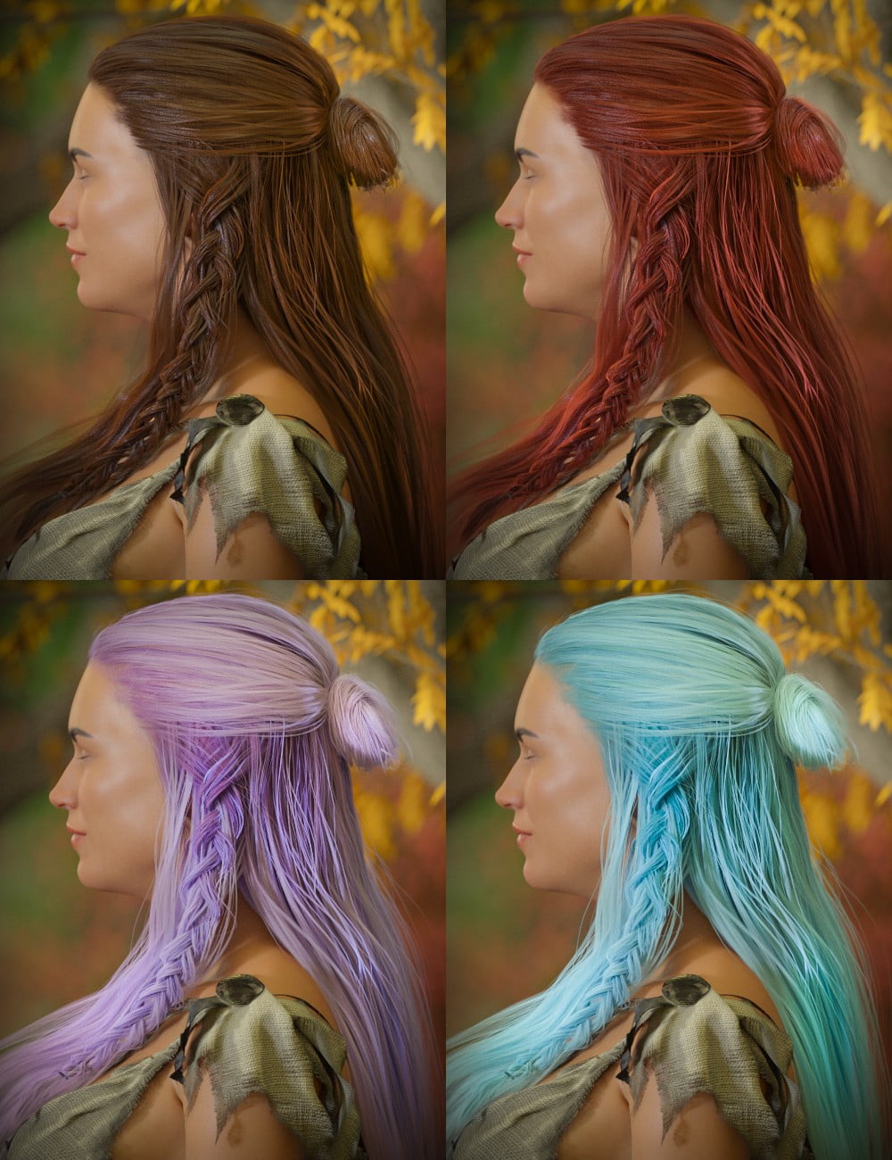 Anita Hair for Genesis 8 Female(s)