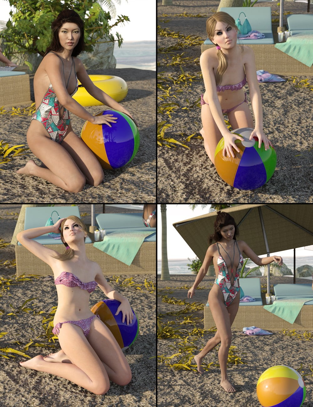 Beach Beauties Poses