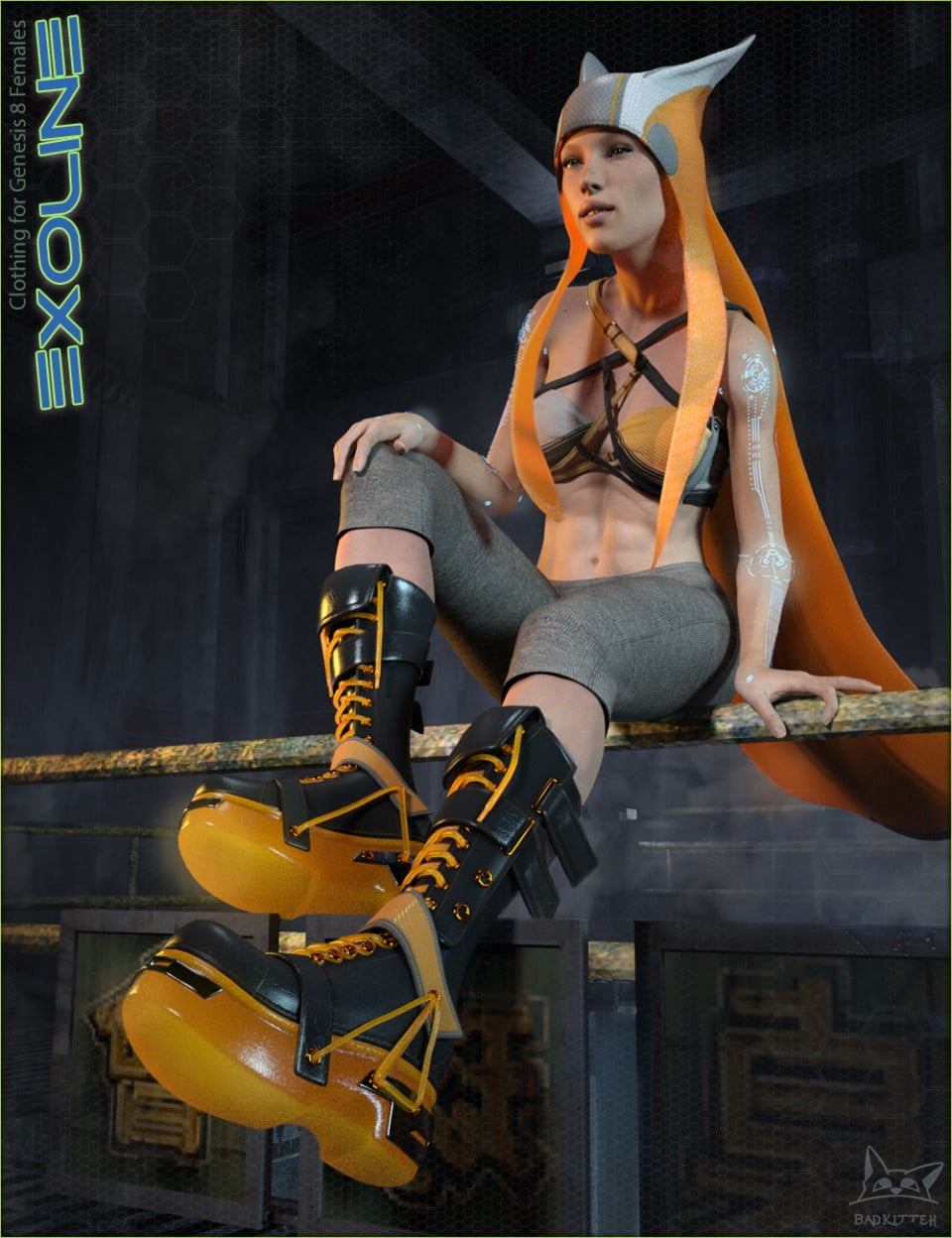 Exoline Boots and Accessories for Genesis 8 Female(s)