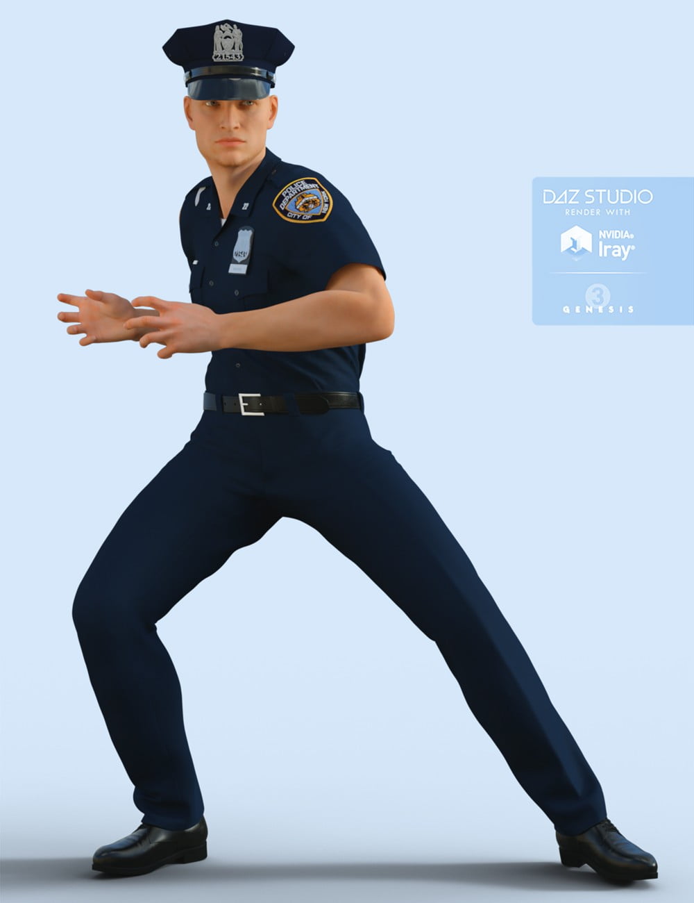 H&C Police Uniform for Genesis 3 Male(s)