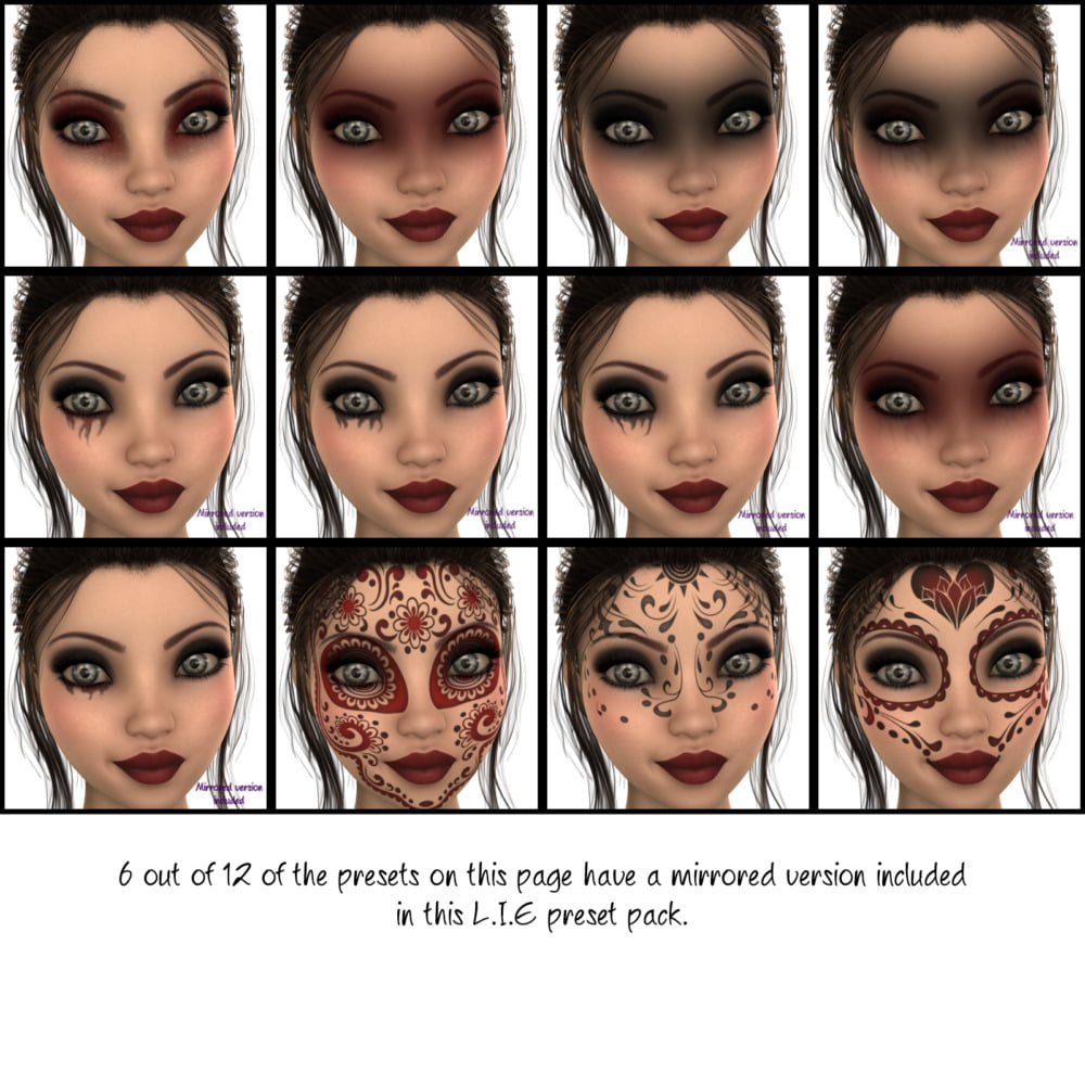 L.I.E. Gothic Faces For Genesis 3 Female