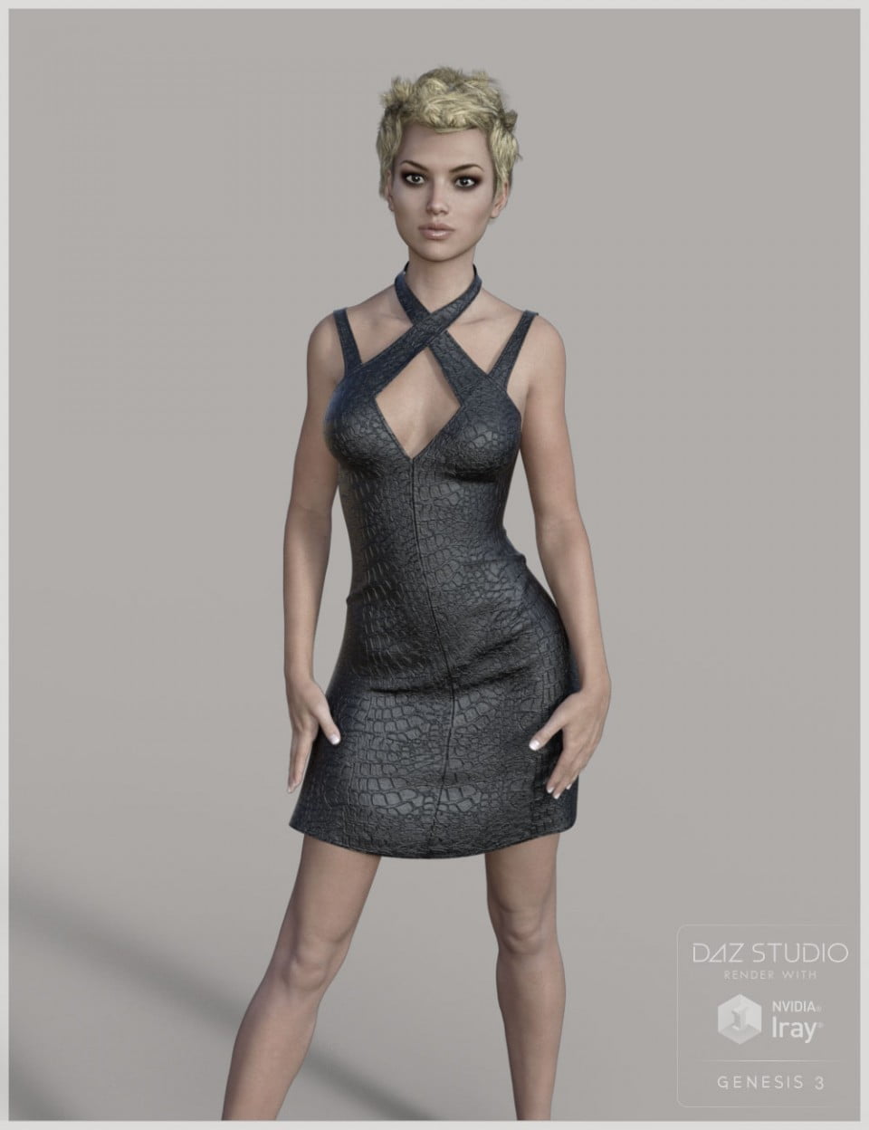 Leather Dress for Genesis 3 Female(s)