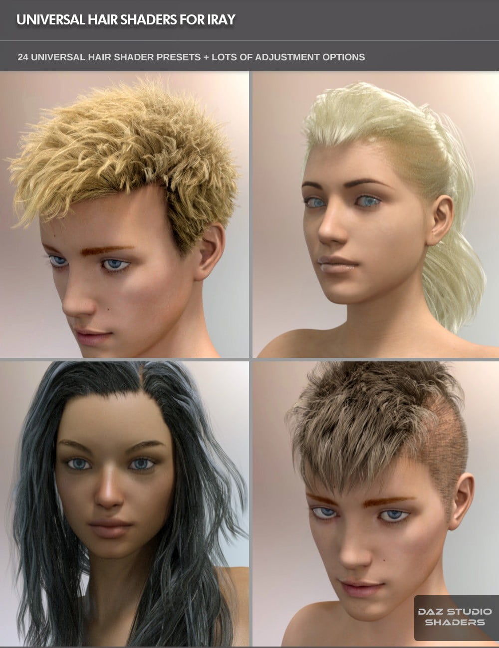 Universal Hair Shader for Iray