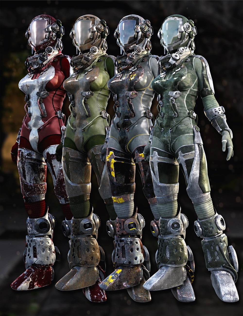 EXO Suit for Genesis 3 Female(s) Texture Expansion