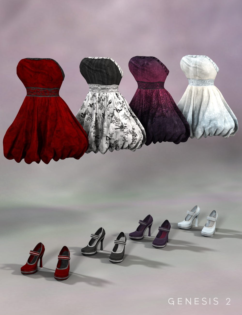 Stylish Bubble Dress Textures