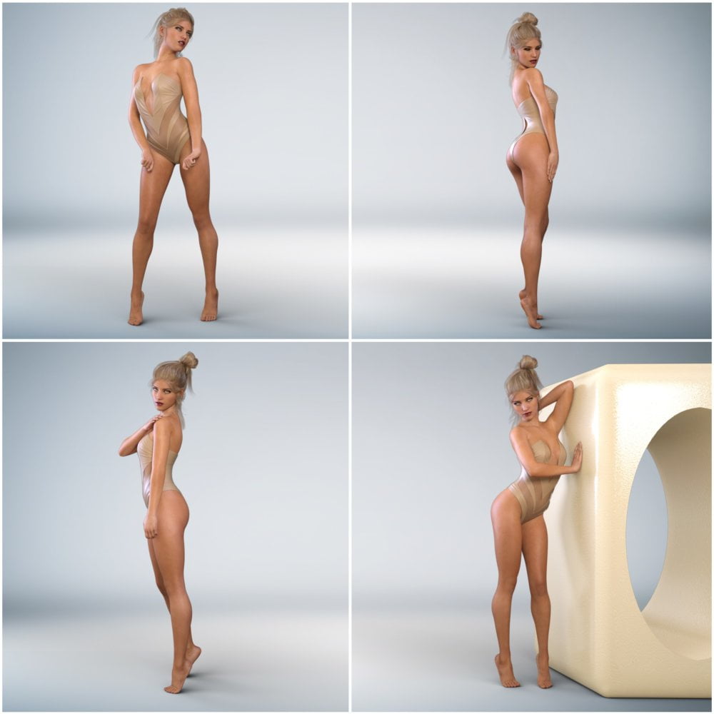 Z Glamour Model - Poses for Genesis 8 Female and Victoria 8