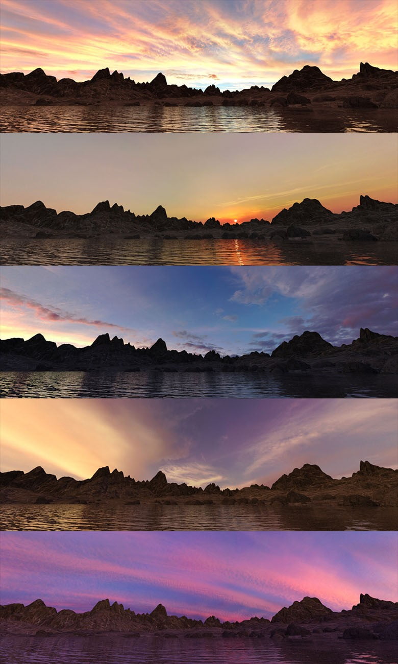 Orestes Iray HDRI Skydomes Vol 4 - Sunset