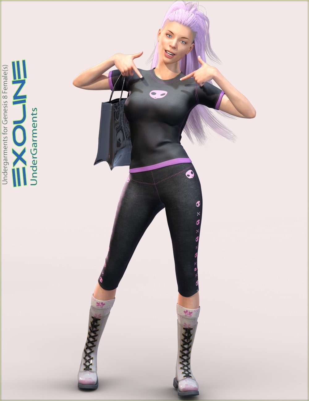 Exoline Undergarments for Genesis 8 Female(s)