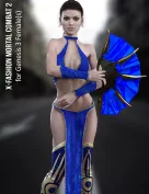 X-Fashion Combat Outfit for Genesis 3 Female(s)