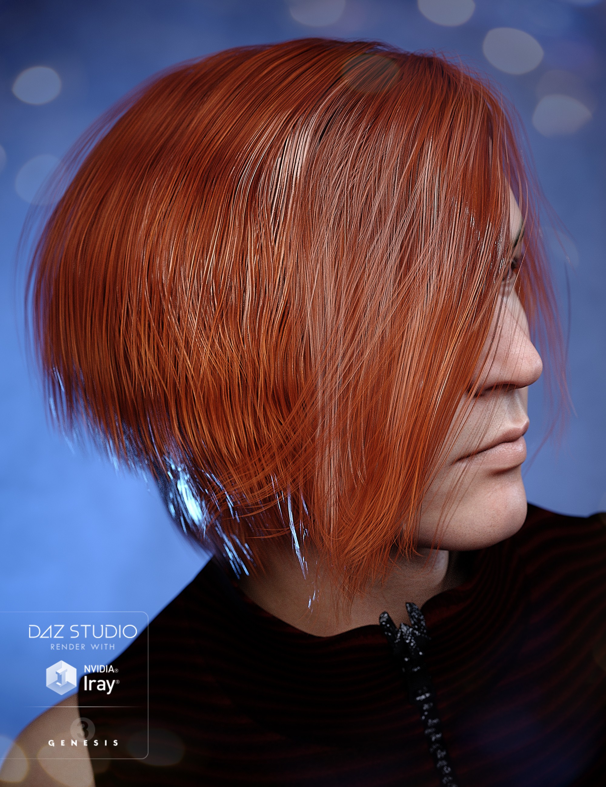 Aaron Hair for Genesis 3 Male(s)