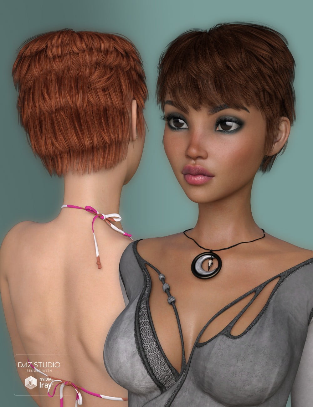 Evi Hair for Genesis 3 Female(s)