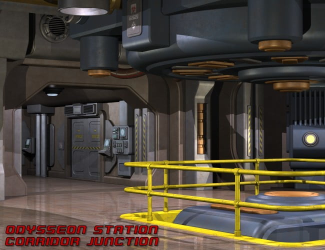 Odysseon Station Corridor Junction