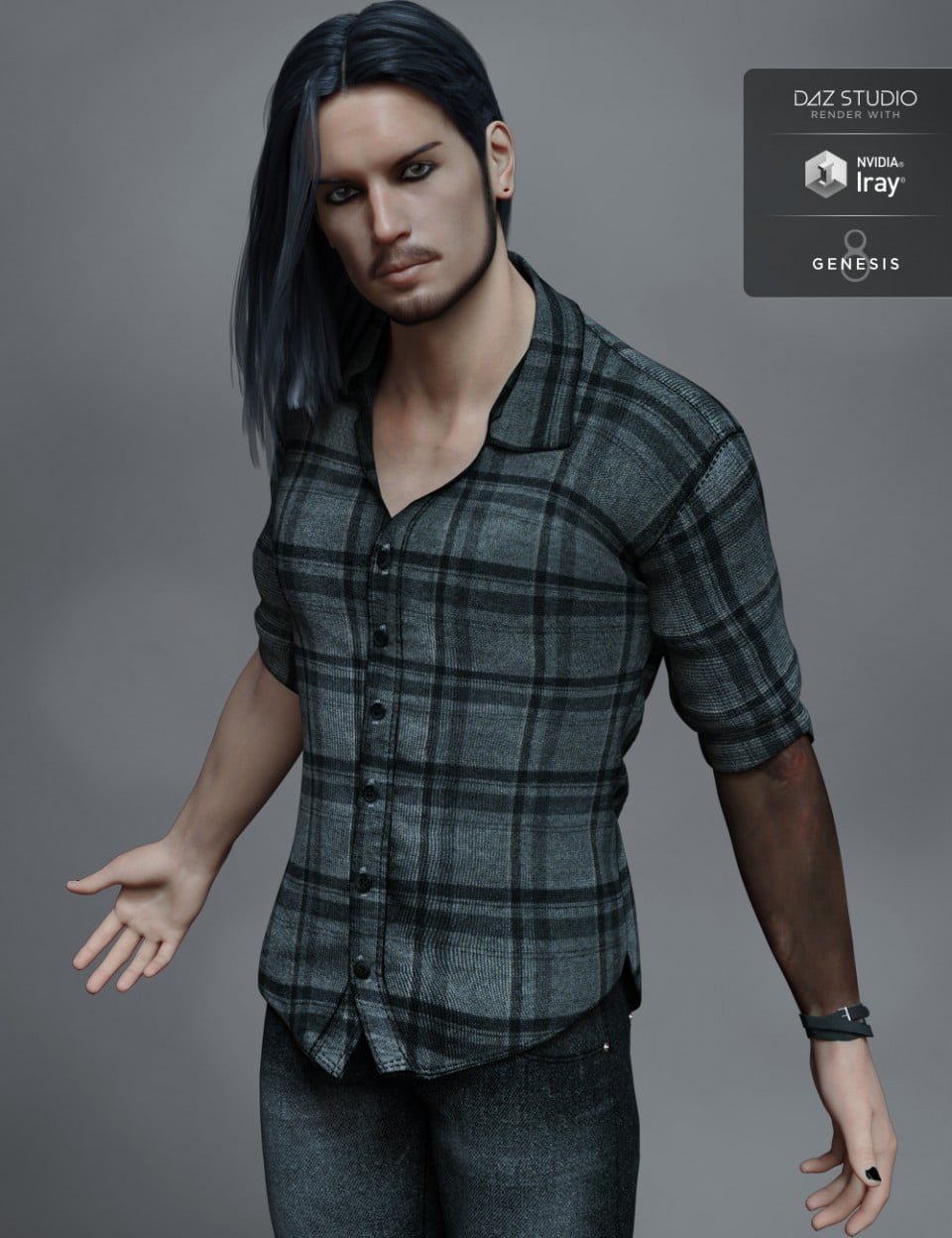 FW Kieron HD for Genesis 8 Male and LI Kieron Whiskers