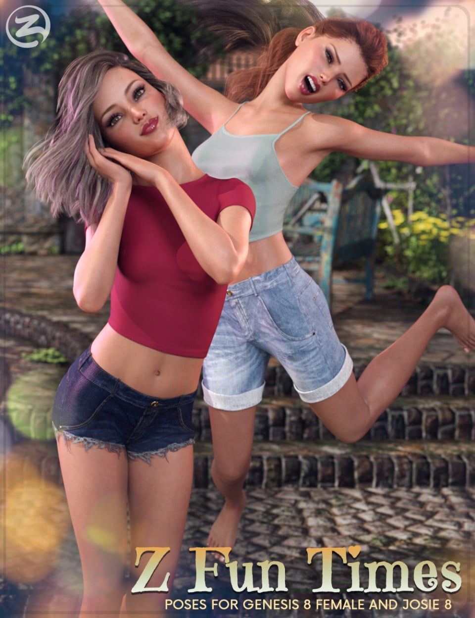 Z Fun Times - Poses for Genesis 8 Female and Teen Josie 8