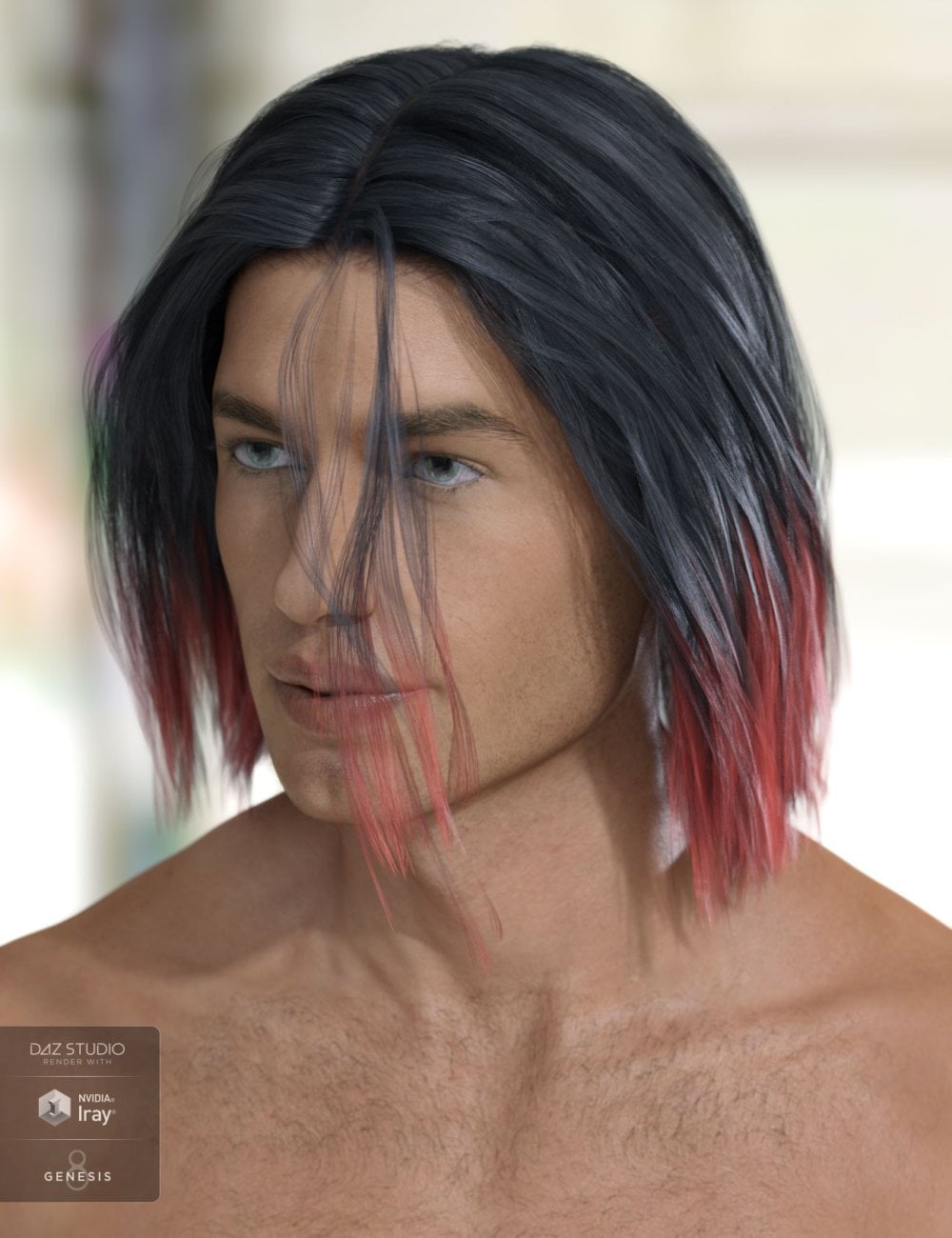 Kieron Hair for Genesis 3 & 8 Male(s)